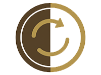 Time and Frustration Icon, Circle with an Arrow Inside it.